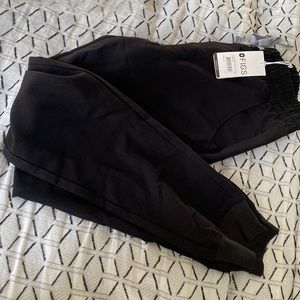 Figs scrubs. XXS petite black joggers.